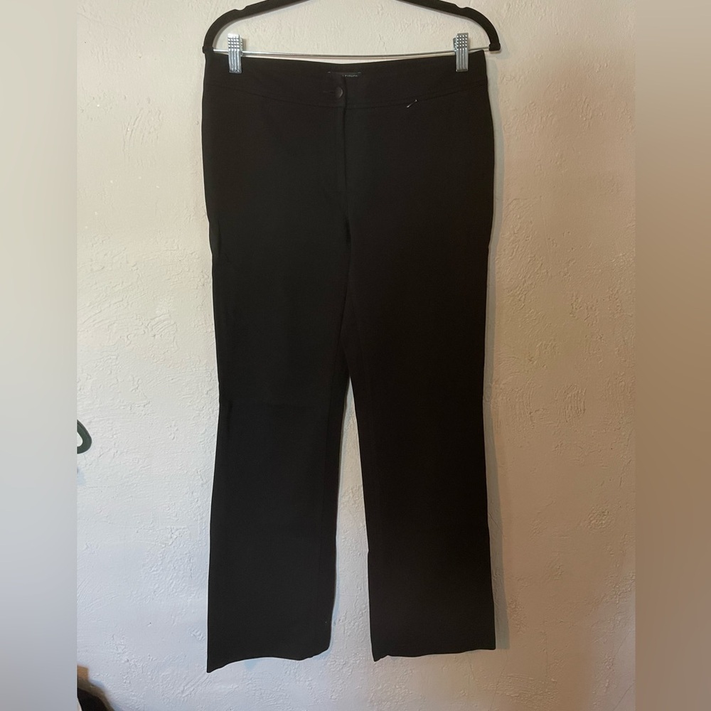 Eileen Fisher Classic Black Straight-Leg Dress Pants